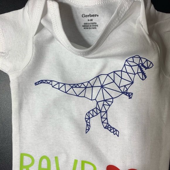 Custom dinosaur onesie - Picture 2 of 3